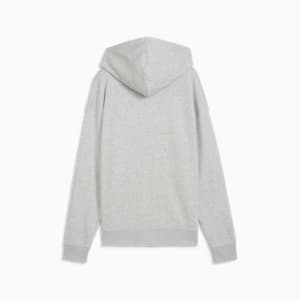 Chandail à capuchon en tissu bouclette confortable à fermeture éclair entière Essentials Small avec logo n<sup>o</sup> 1 Femme, Light Gray Heather, extralarge
